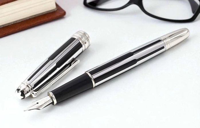 Montblanc Meisterst Ck Solitaire Silver Black Fountain Pen 92 518 Pakistan 1765831869 B0187054