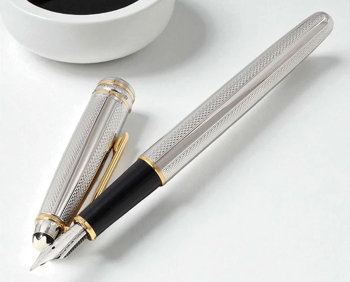 Montblanc Meisterst Ck Solitaire Stainless Steel Fountain Pen 517 Pakistan 1765831869 D98a3325