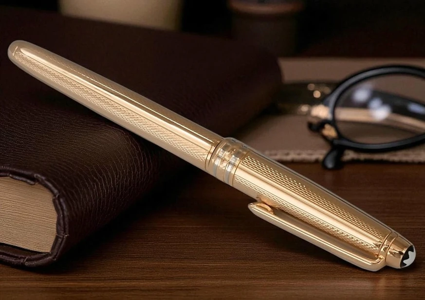 Montblanc Meisterstuck Solitaire Gold Plated Barley 163 Rollerball Pen 2 Pakistan 1765831872 Ada05ad6
