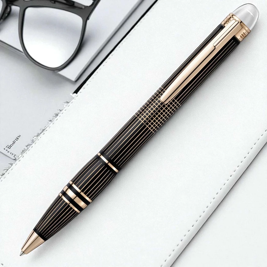 Montblanc Starwalker Black Gold Ballpoint Pen 116 Pakistan 1765831878 B78b1613