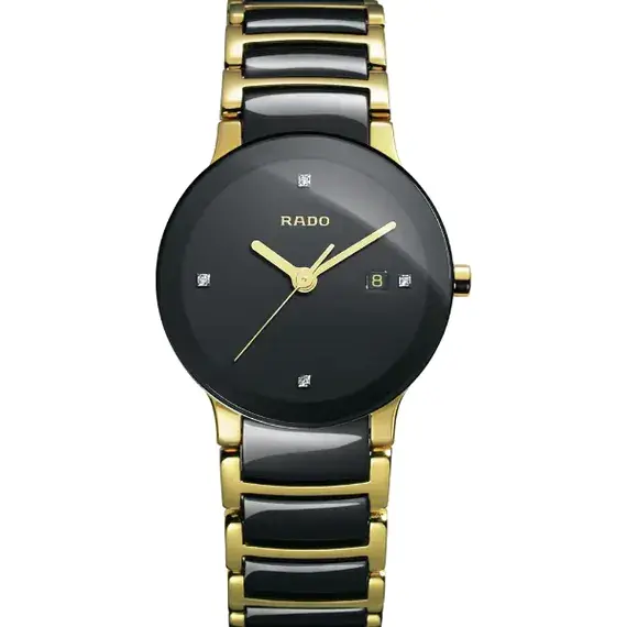 Buy Rado Centrix Two Tone Ceramic Strap Black Dial Quartz 2026 1783796627 2651b44e