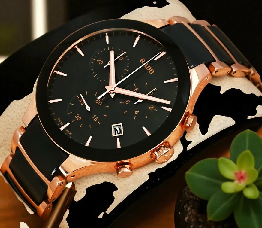 Rado Centrix Jubile Black And Rose Gold Pakistan 1765831898 027060aa