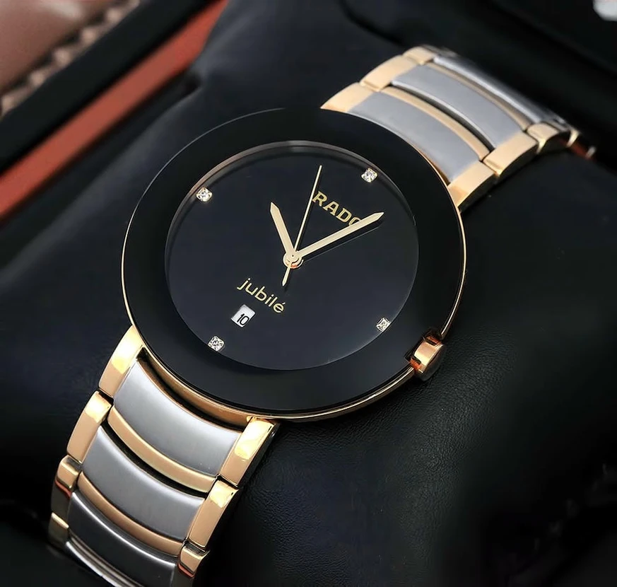 Rado Centrix Jubile Black Dial Two Tone Watch Pakistan 1765831898 C9ff8a2a