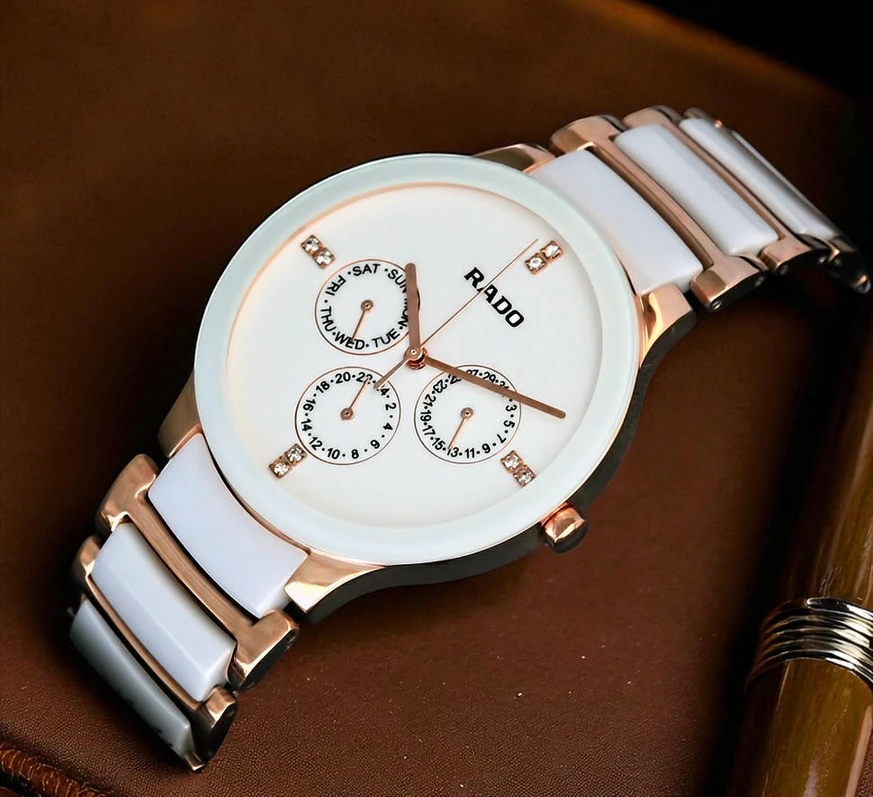 Rado Centrix White Ceramic And Rose Gold Steel Watch Pakistan 1765831904 5a21bb43