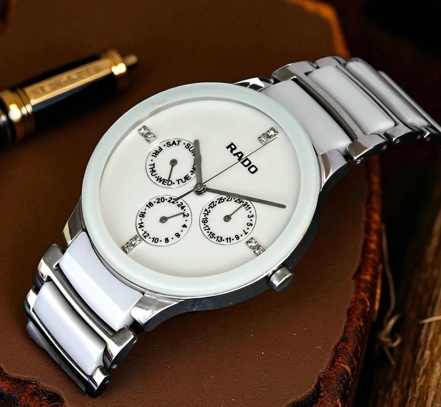Rado Centrix White Ceramic And Steel Watch Pakistan 1765831904 Ef4fdfbc