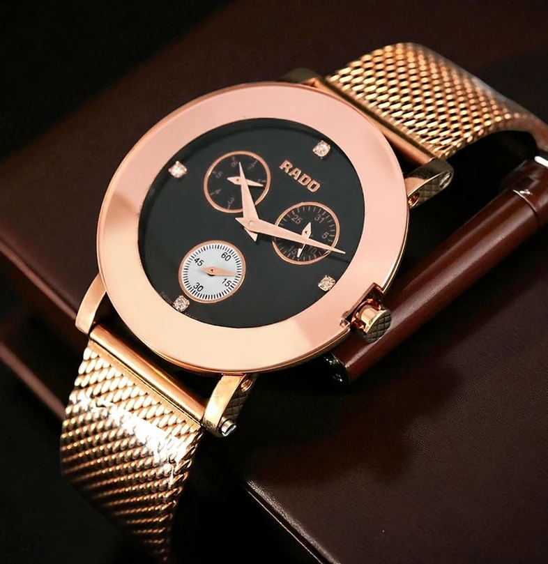 Rado Jubile Black Dial Rose Gold Watch Pakistan