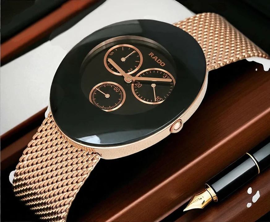 Rado Rose Gold Mesh 1 Pakistan