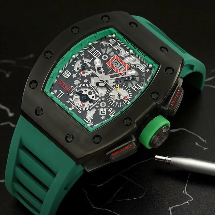 Richard Mille Felipe Massa Rm011green Watch Pakistan 1765831950 B2fa8897