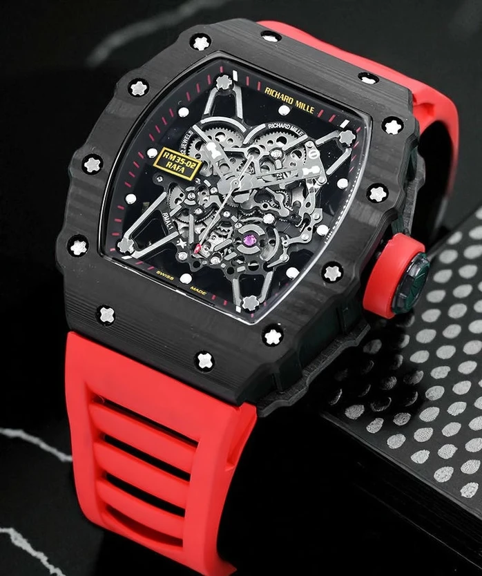 Richard Mille Men S Watch Rm 35 02 Carbon Tpt Red Straps Watch Pakistan 1765831951 064ad286