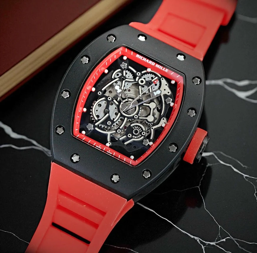 Richard Mille Red Strap Men Watches Pakistan 1765831951 A47a3d2a
