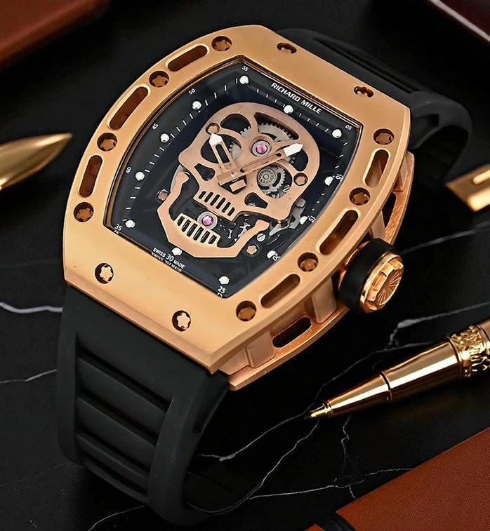 Richard Mille Rm 052 Skull Rose Gold Watch Swiss Quality Pakistan 1765831948 053de4dc