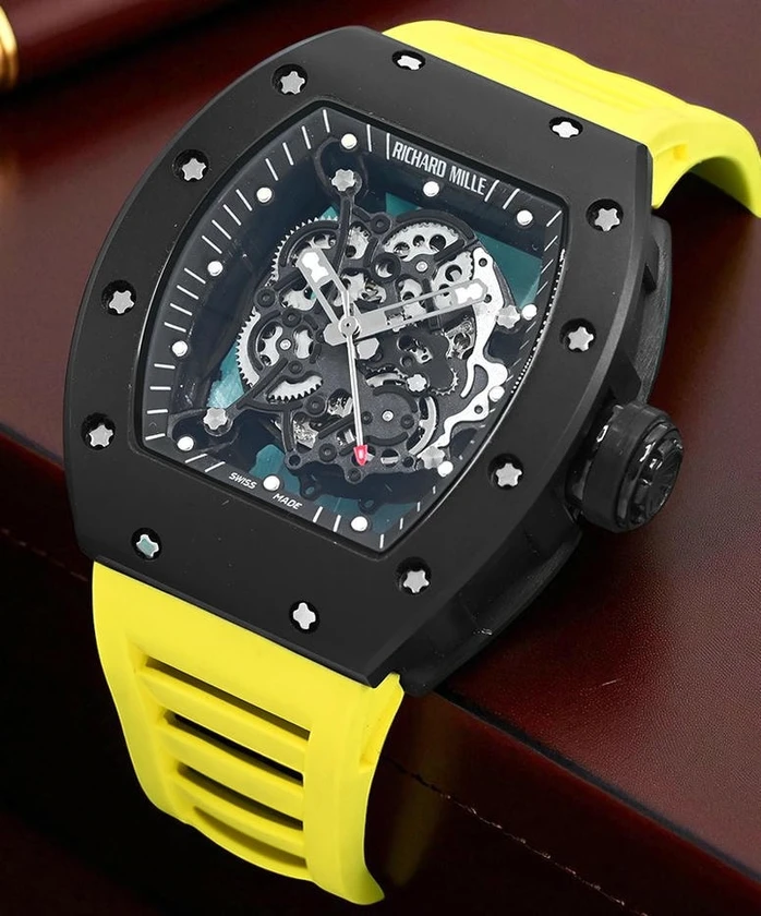 Richard Mille Rm 055 Yellow Straps Watch Pakistan 1765831959 9307e57d