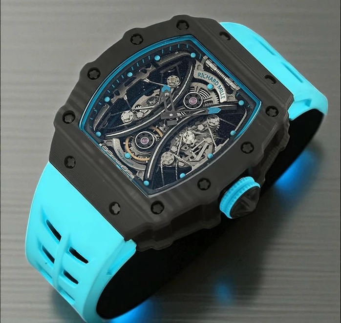Richard Mille Tourbillon Blue Strap Watch Pakistan 1765831965 Fa8bd4c2