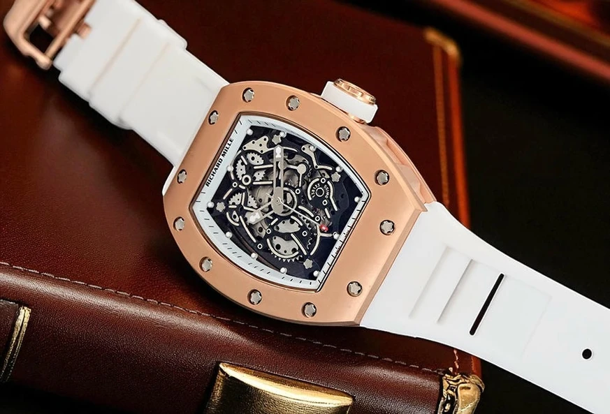 Richard Mille Tourbillon White Strap Watch Pakistan 1765831966 E09533fd