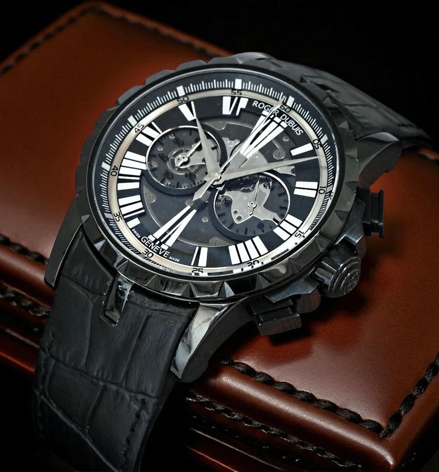 Roger Dubuis Excalibur Chronograph Black Watch 1 Pakistan 1765831970 A0e00d61