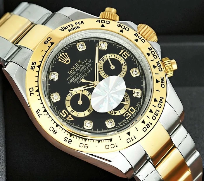 Rolex Cosmograph Daytona Black Diamond Dial Watch635 Pakistan 1765832220 Bdfce10f