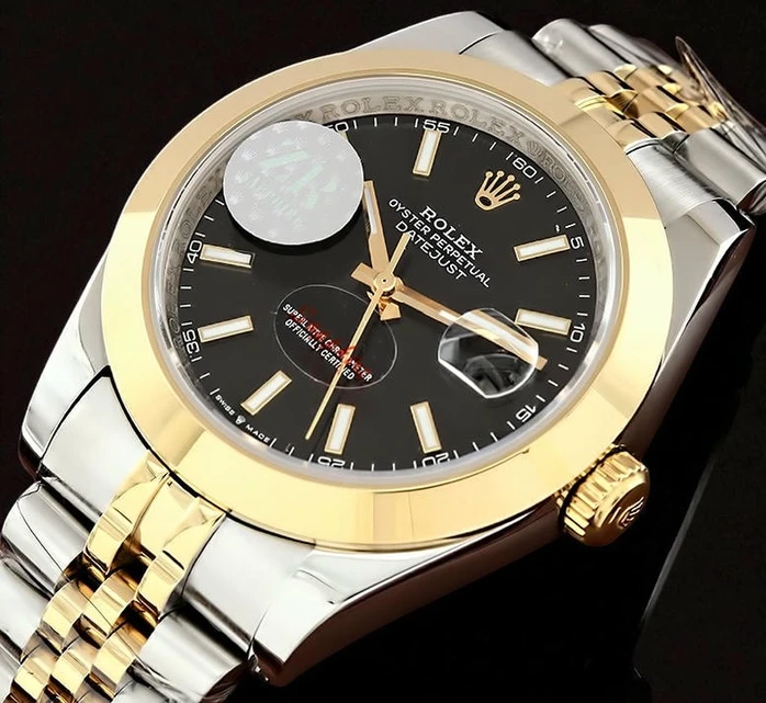 Rolex Datejust Black Dial Watch727 Pakistan
