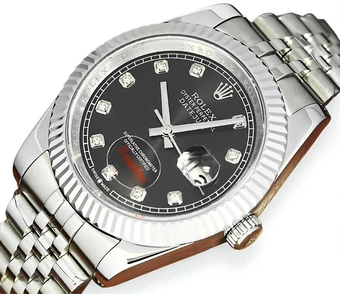 Rolex Datejust Black Diamond Dial Watch644 Pakistan 1765832229 51482e54