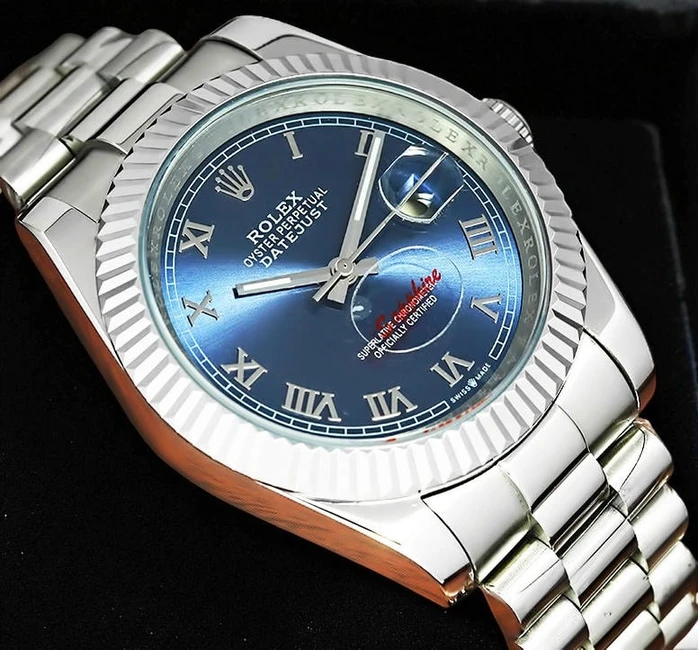Rolex Datejust Blue Roman Numeral Dial Men S Watch659 Pakistan