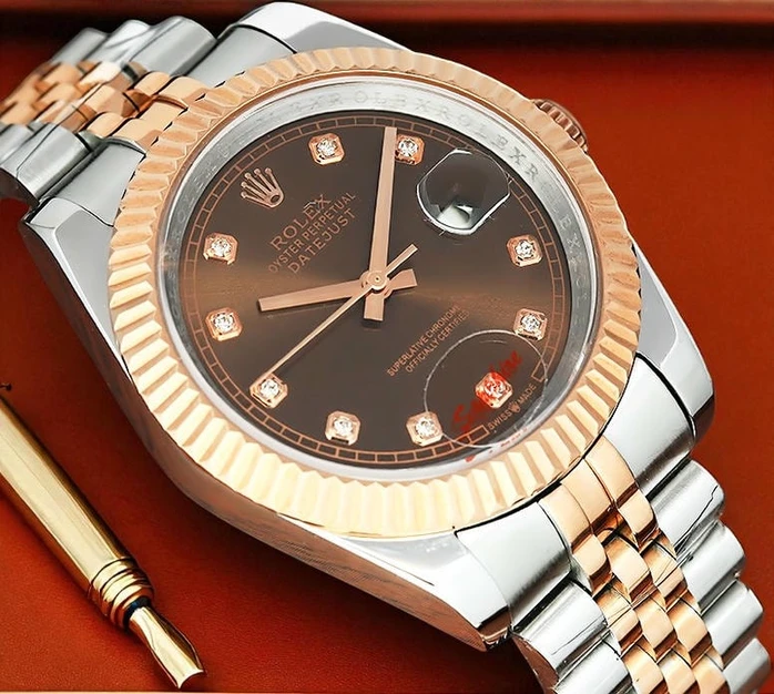 Rolex Datejust Chocolate Diamond Dial Watch663 Pakistan 1765832233 4db90415