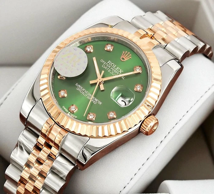 Rolex Datejust Green Diamonds Dial Two Tone Swiss Watch Pakistan 1765832235 105404bc