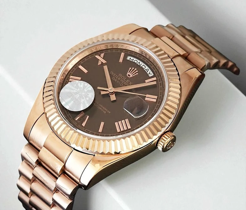 Rolex Day Date 40 Rose Gold Brown Dial Watch Pakistan 1765832243 B3000502