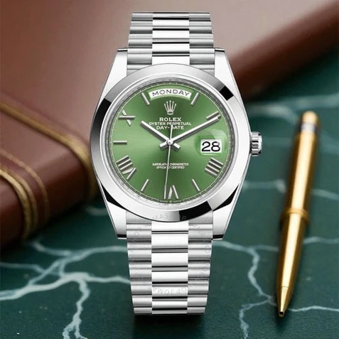 Rolex Day Date Green Roman Dial Watch Pakistan 1765832253 734ddbdf