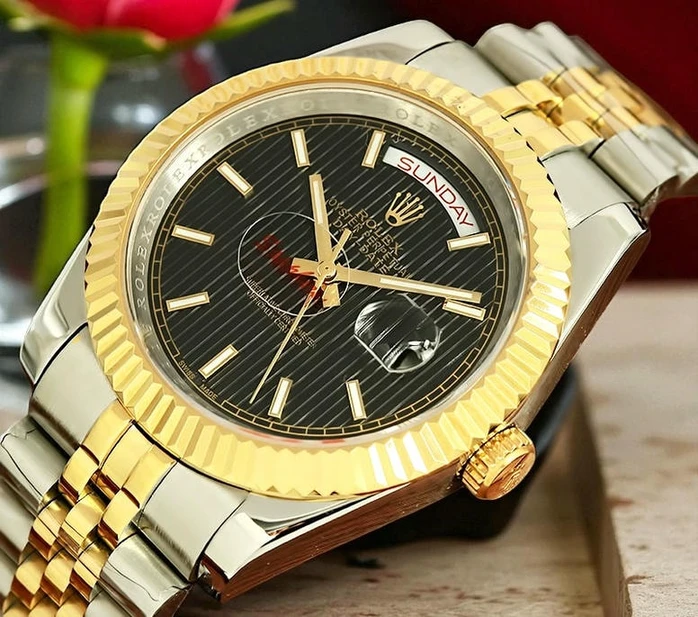 Rolex Day Date Two Tone Stripe Index Dial Watch509 Pakistan 1765832250 48061183