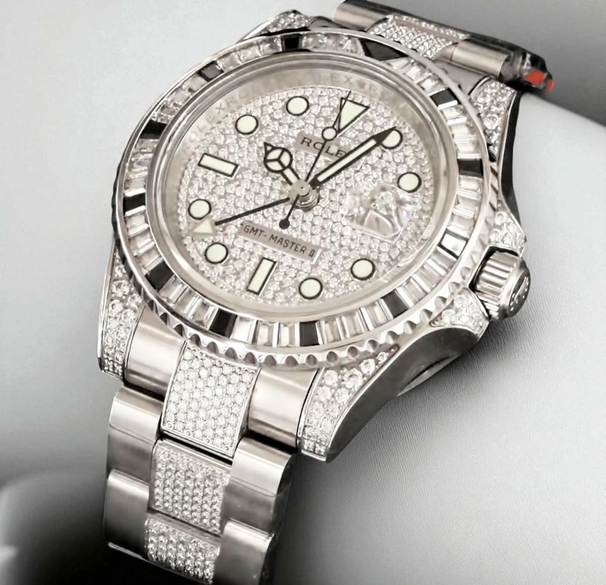 Rolex Gmt Master Full Diamond Watch Pakistan