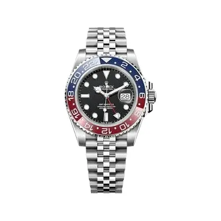 Rolex Gmt Master Ii Pepsi 40mm Black Dial Blue And Red