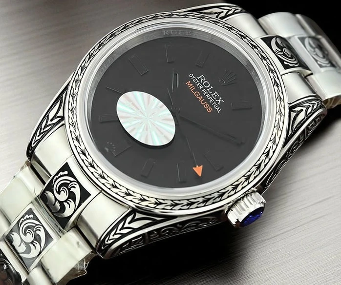 Rolex Milgauss Hand Engraved Watch716 Pakistan