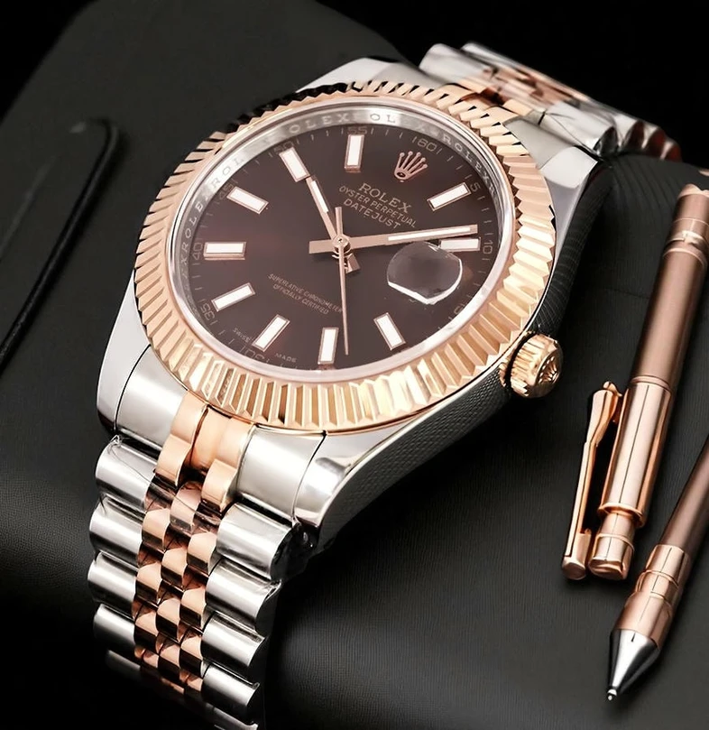 Rolex Oyster Perpetual Datejust Two Tone Swiss Watch 4 Pakistan