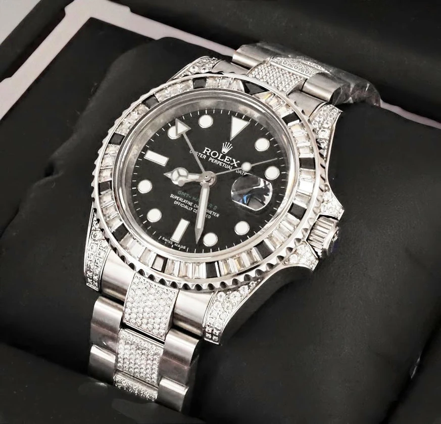 Rolex Oyster Perpetual Gmt Master Ii Diamonds Watches 116 Pakistan