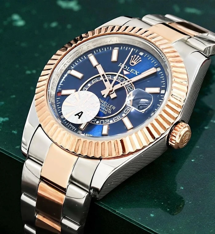 Rolex Sky Dweller Blue Dial Watch Compressed Pakistan