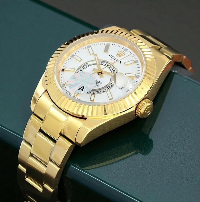 Rolex Sky Dweller Yellow Gold Swiss Watch Compressed Pakistan