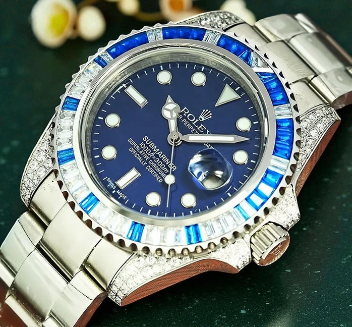 Rolex Submariner Blue Diamond Watch Pakistan