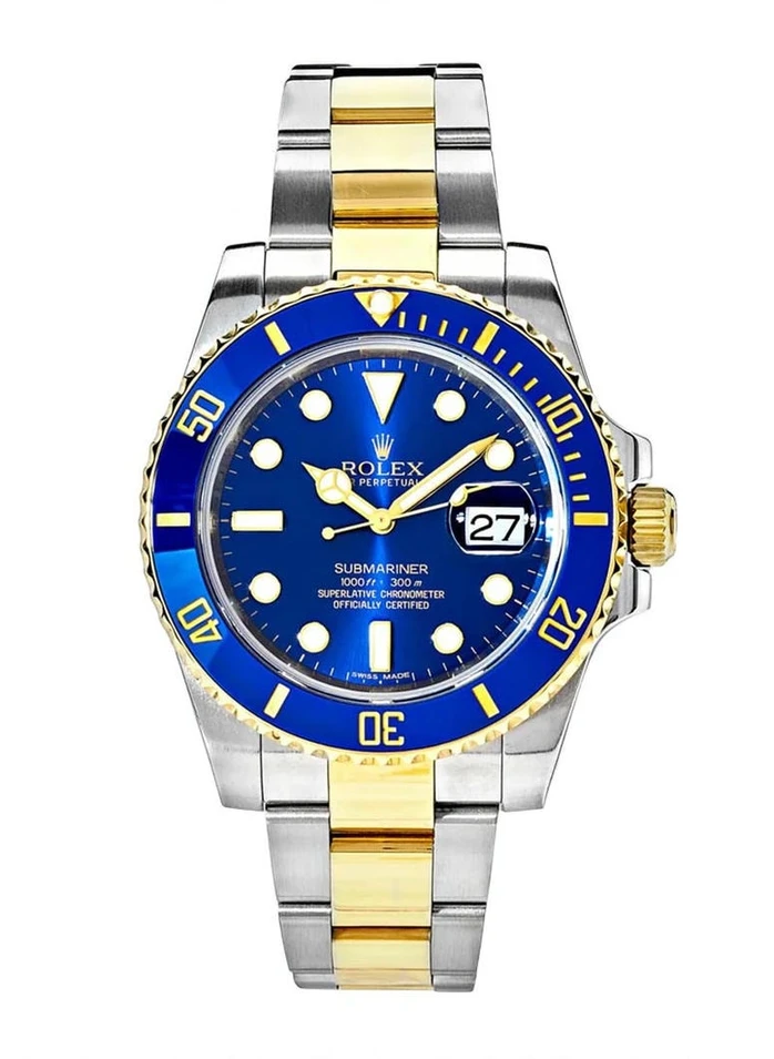 Rolex Submariner Date 116613lb Stainless Steel Yellow Gold Blue Dial Watch Pakistan