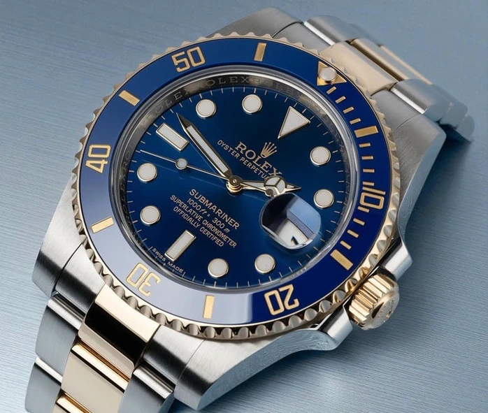 Rolex Submariner Twotone Blue Dial Watch Pakistan