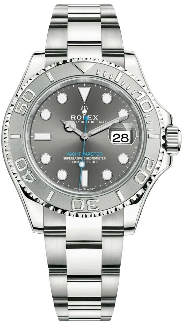 Rolex Yacht Master 40mm Platinum Stainless Steel Dark Rhodium Dial Watch Pakistan