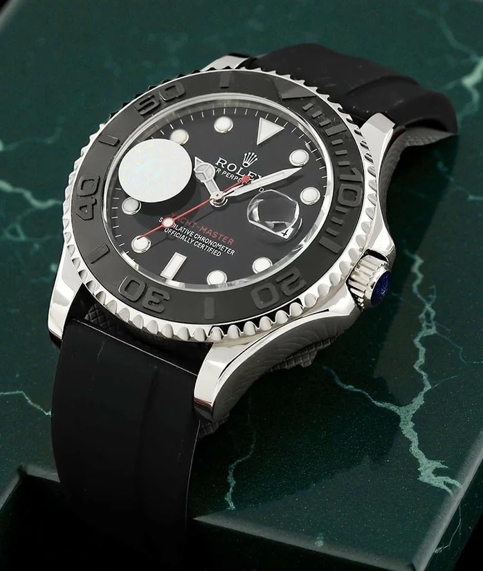 Rolex Yacht Master Black Dial Swiss Watch Compressed Pakistan