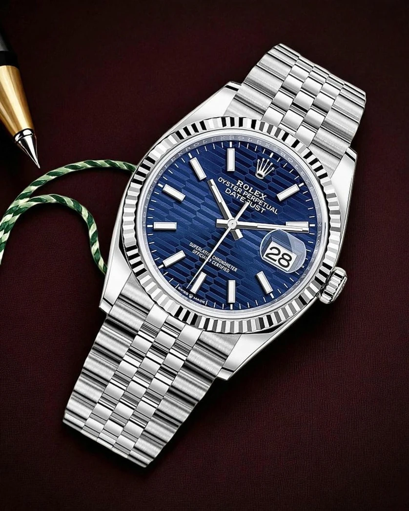 New 2021 Rolex Datejust 41 Blue Fluted Motif Dial Watch864 Pakistan 1765831985 45fb79d2