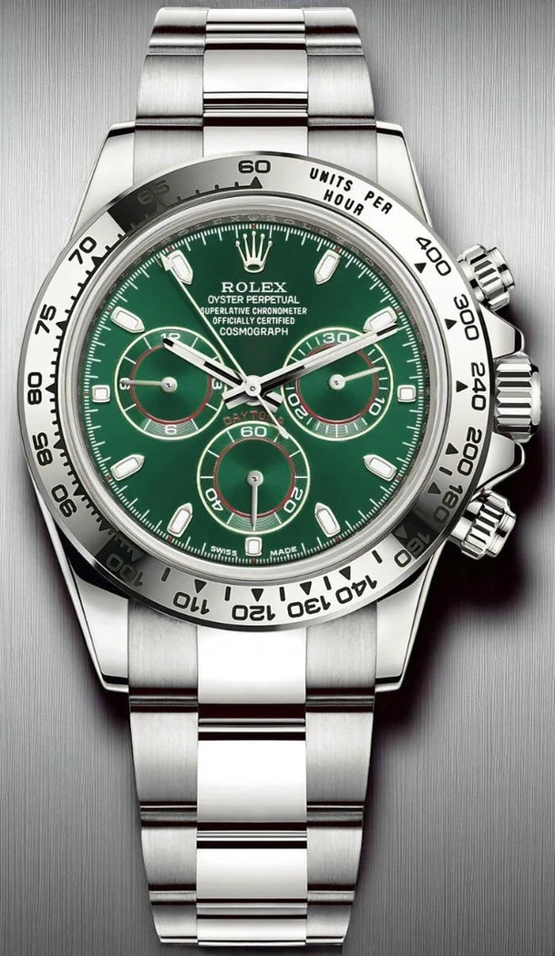 Rolex Cosmograph Daytona 42mm Green Dial Watch Pakistan 1765832011 2a7ec69b