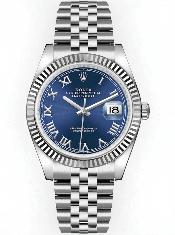 Rolex Datejust 36 Blue Roman Numeral Dial Watch Pakistan 1765832033 D9228943