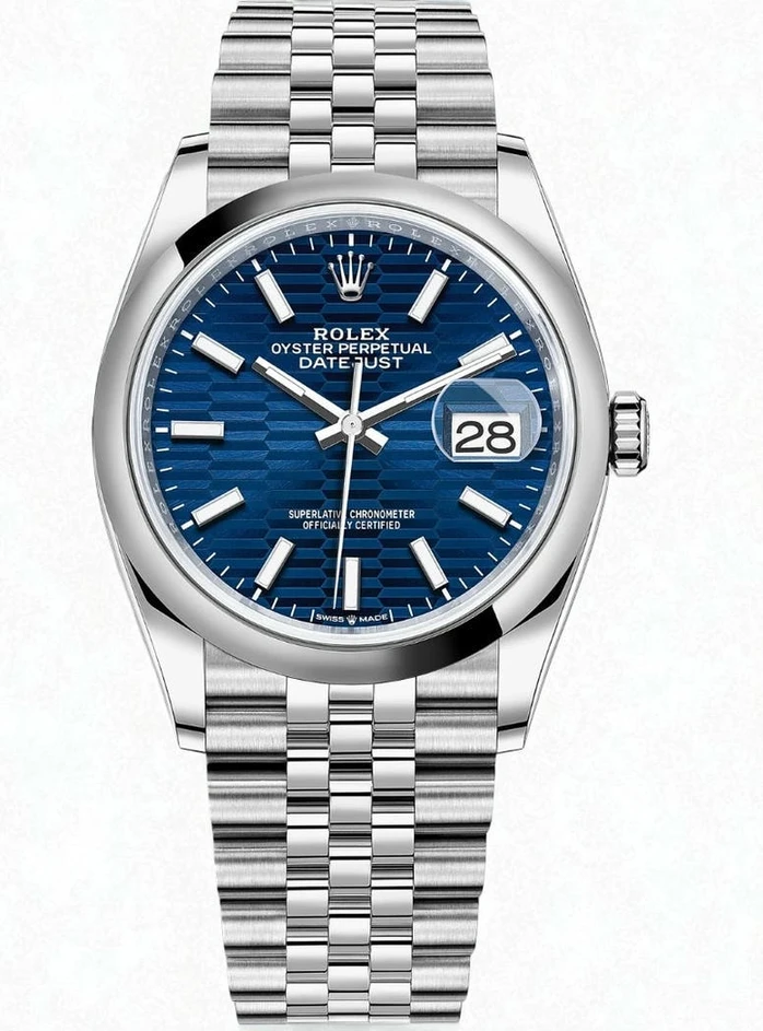 Rolex Datejust 36 Bright Blue Fluted Motif Dial Watch Pakistan 1765832033 7fce736c