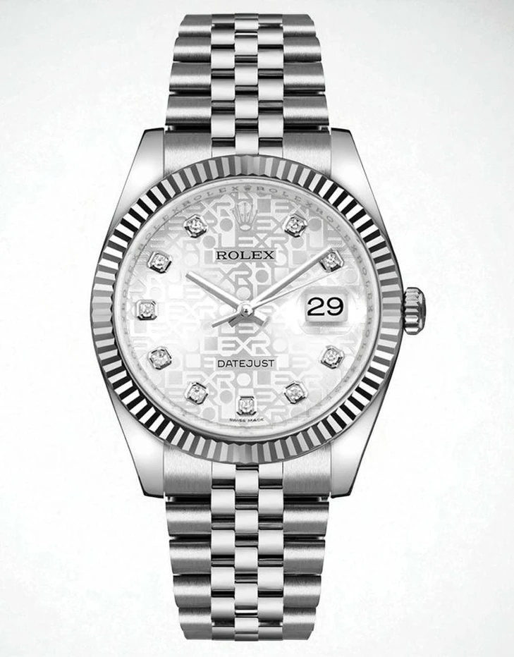 Rolex Datejust 40 Silver Jubilee Diamond Dial Watch Pakistan