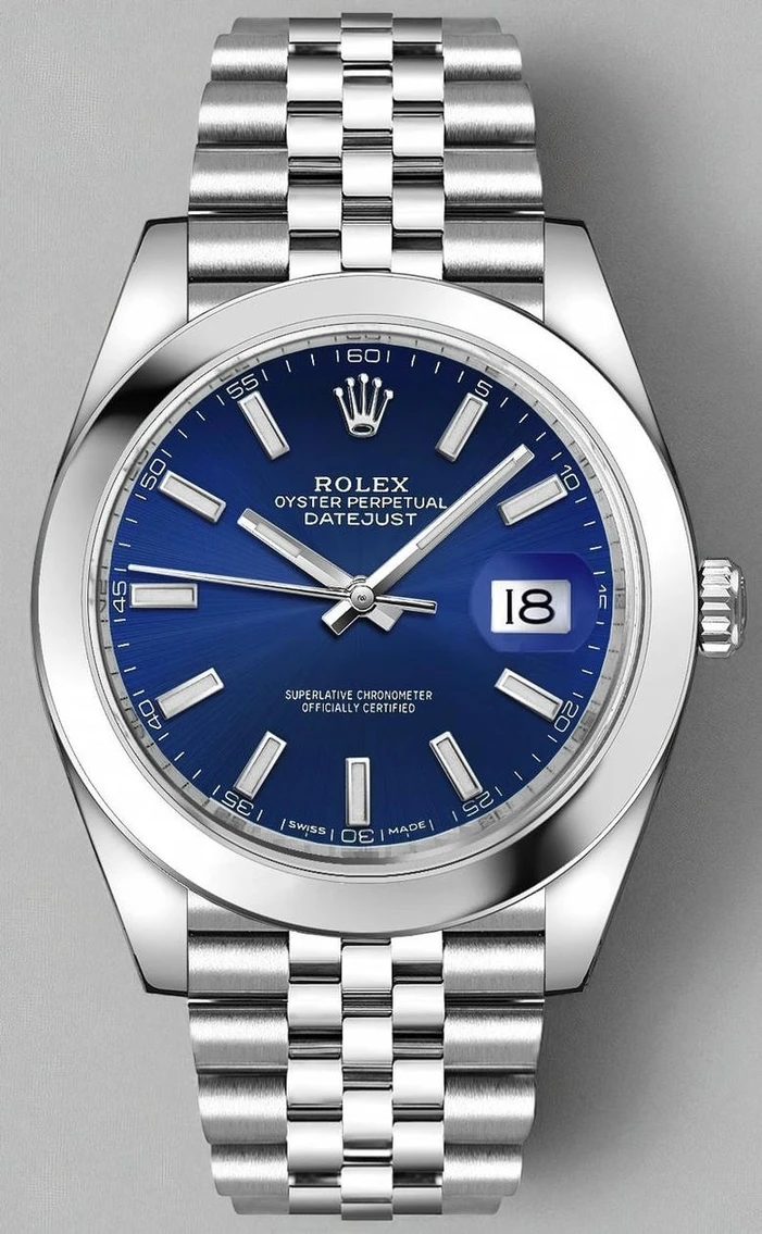 Rolex Datejust 41 Blue Dial Steel Men S Watch Pakistan