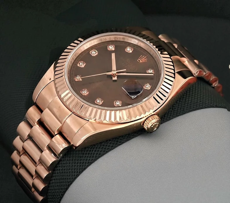 Rolex Datejust 41 Rose Gold Brown Dial Pakistan