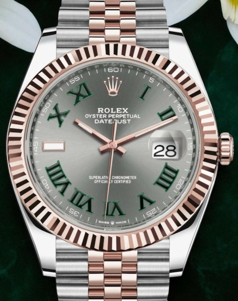 Rolex Datejust 41 Rose Gold Steel Slate Pakistan