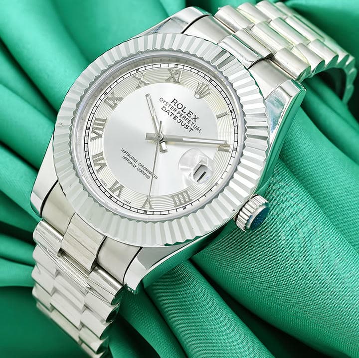 Rolex Datejust 41 White Roman Dial Watch 1