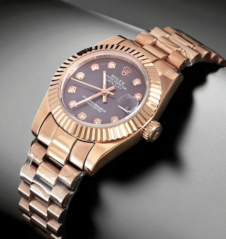 Rolex Datejust Aubergine Diamond Dial Watch Pakistan